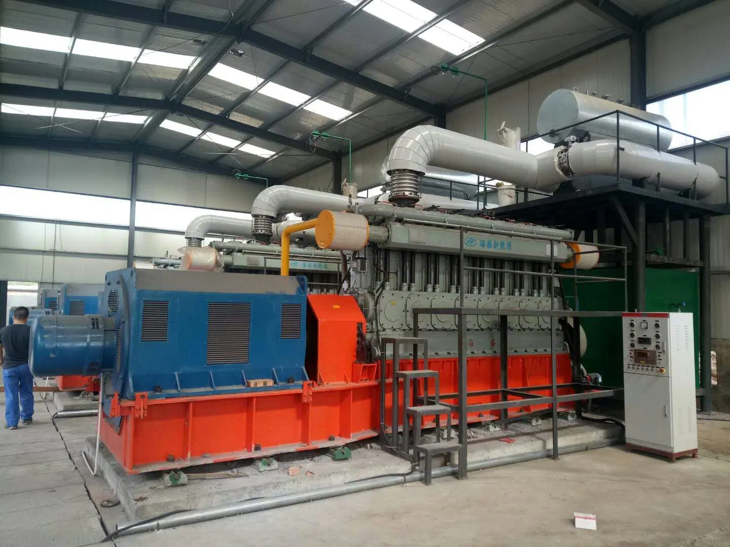 1000kw Low Cost High Voltage 10.5kv Natural Gas Engine Generator Set