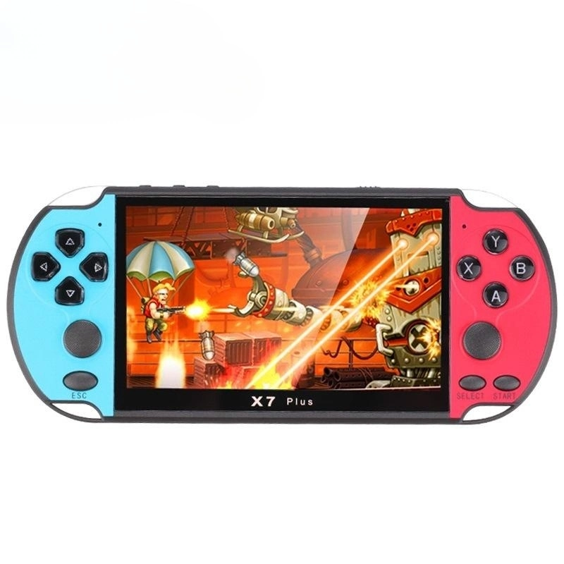 Customized Handheld Portable Game Console for PSP Games X7 5.1 Inch Handheld Retro Game Video Player with Double Rocker