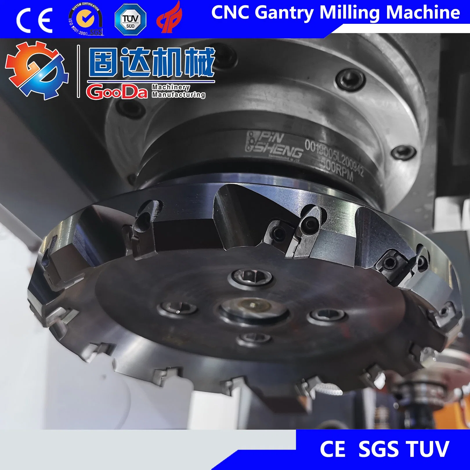 Gooda CNC Machine Tool Gantry Milling with Two Separate Rough and Fine Cutting Drilling Grinding Planar Type Machinery