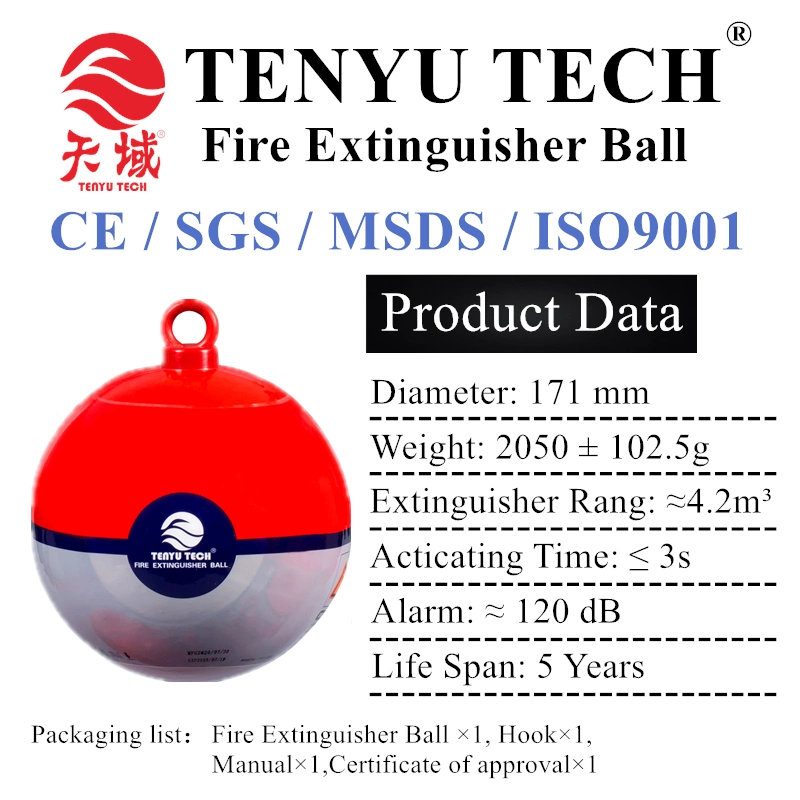 ABC Polvo seco productos calientes 2kg Bola de fuego automático extinguidor con precios baratos para la India y África y América Latina