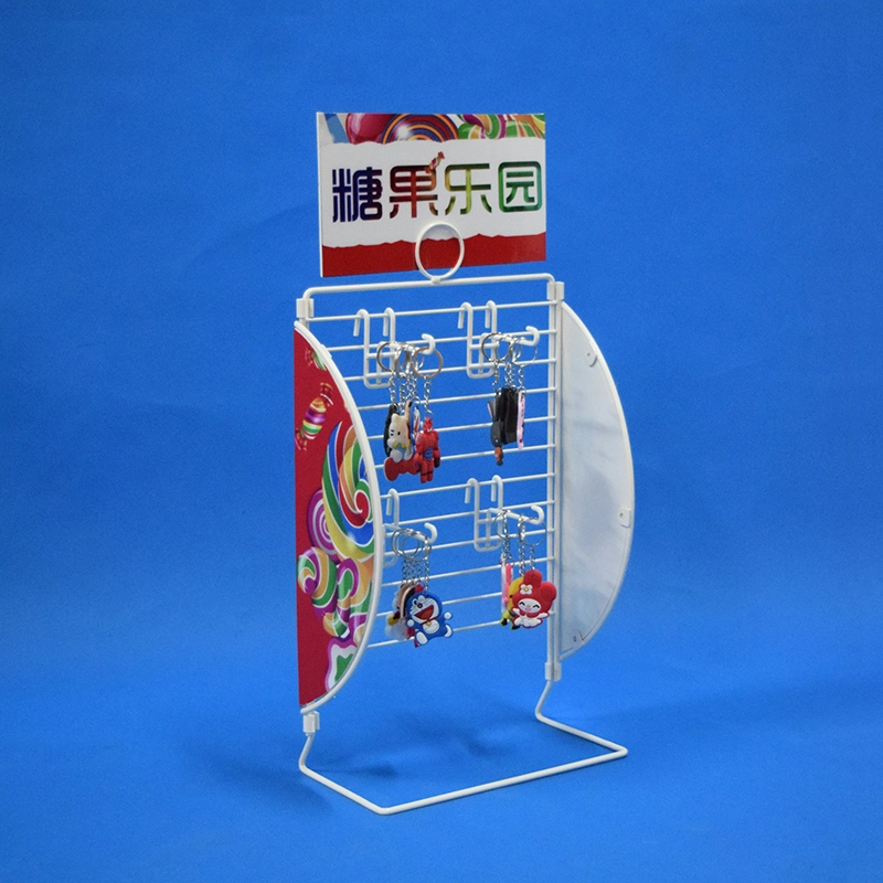 Rotating Four Sides Wire Grid Panel Store Retail Display (PHD8004A)