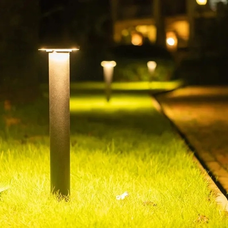 Outdoor غامرة عصا نحاسية Bollard شجرة الطاقة الشمسية LED كلب خارجي الطابق فين ورقة نينغبو بريس جاردينيينج حديقة حديقة شنقا المصابيح المعدنية