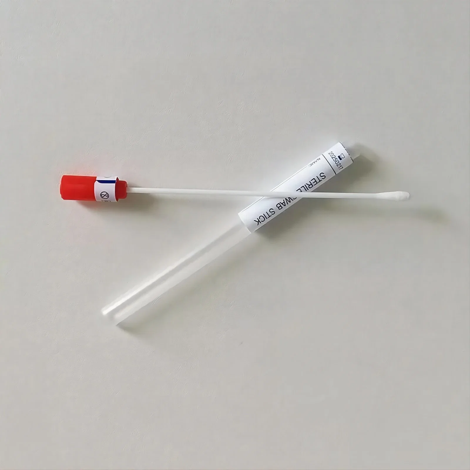 Medical Test Sterile Flocked Swab Stick with Plastic Test Tube