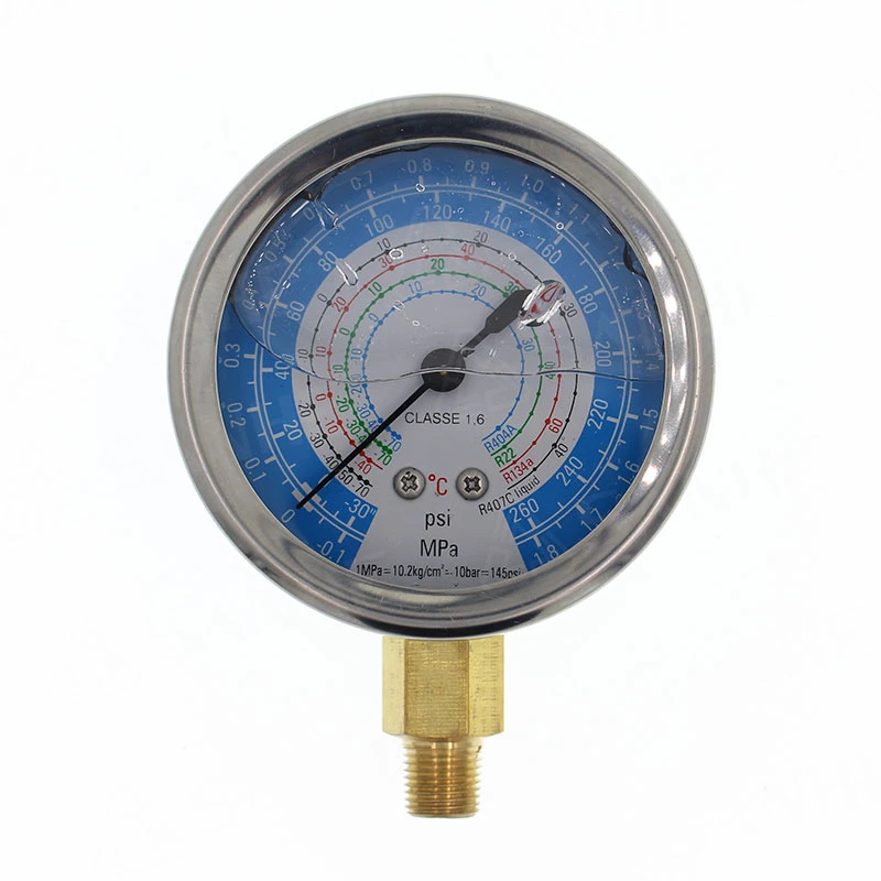 Oil Filled Pressure Gauge Og-60bh Refrigeration Pressure Gauge Oil Pressure