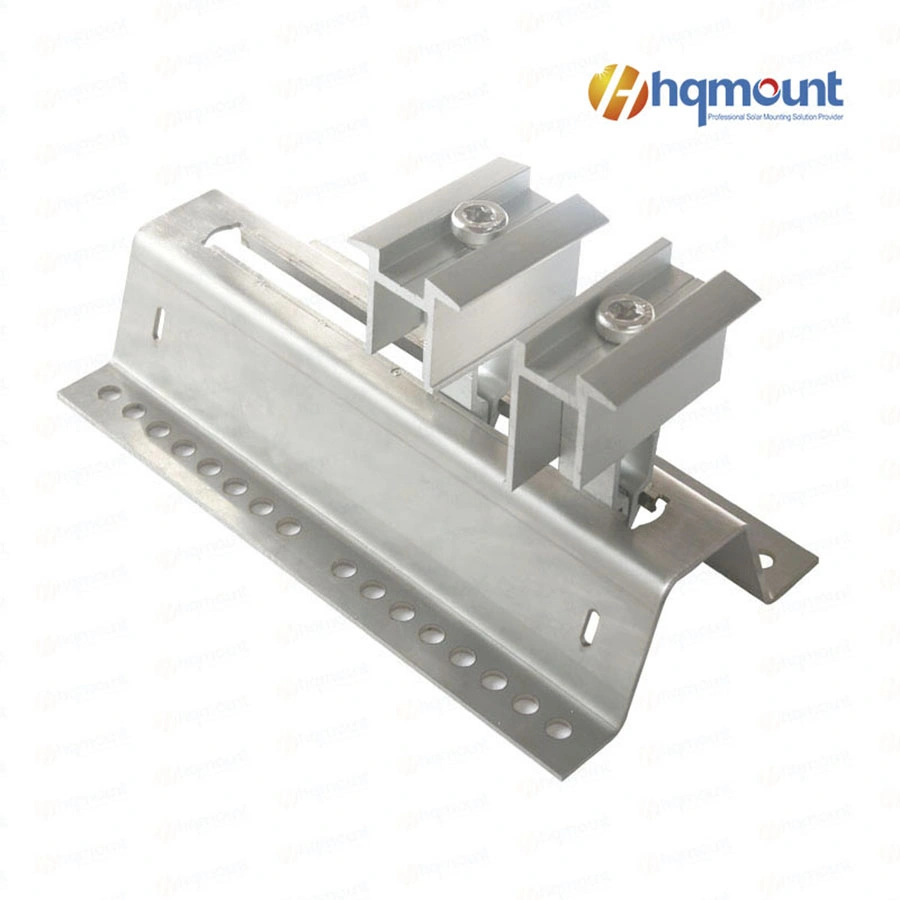 PV Aluminum Mounting Regular Railess Mini Rail for Solar Panel Supplier