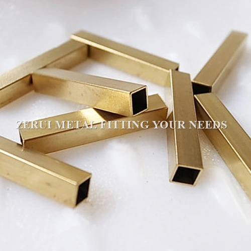 ASTM B135 Standard C27000 Seamless Square Brass Tube for Decorative