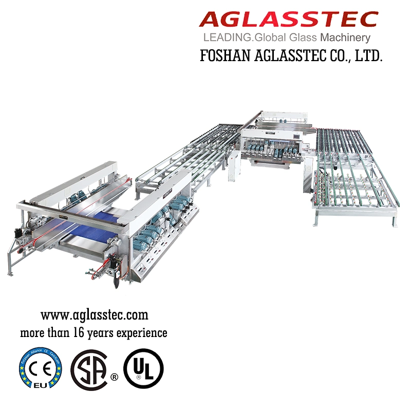 4225 Hocheffiziente Doppelschneider Verarbeitung Automatische Messtisch / Mit Glaswaschmaschine verbinden