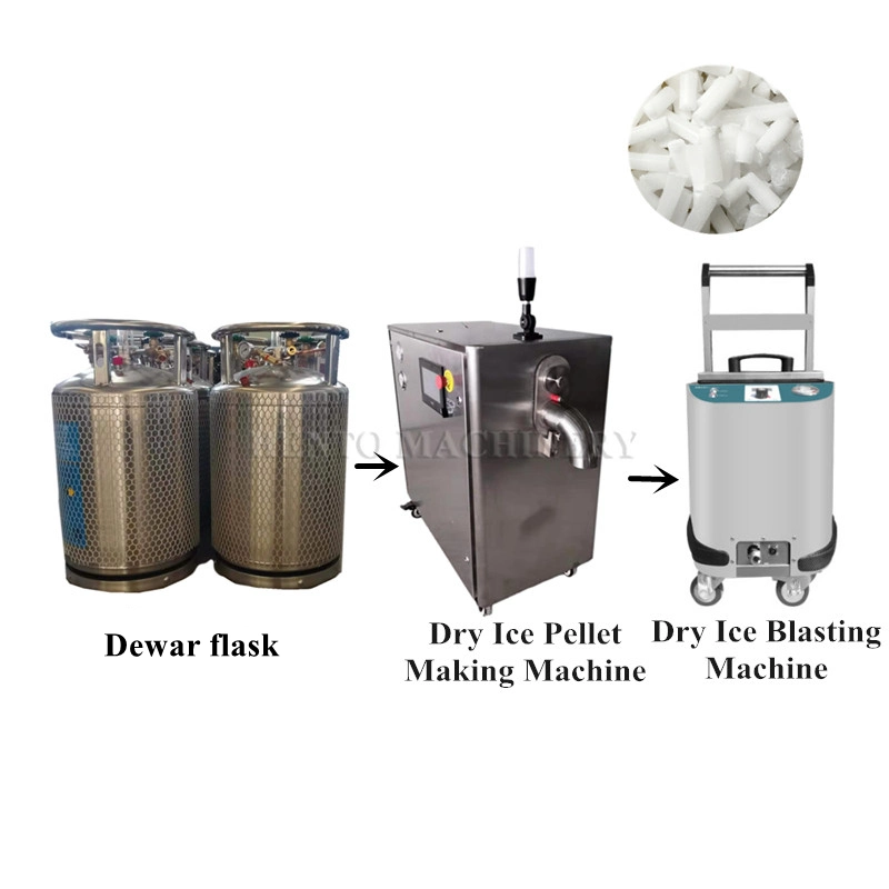 Haute performance Dewar Flask / Machine à glace sèche / Machine de sablage à la glace sèche