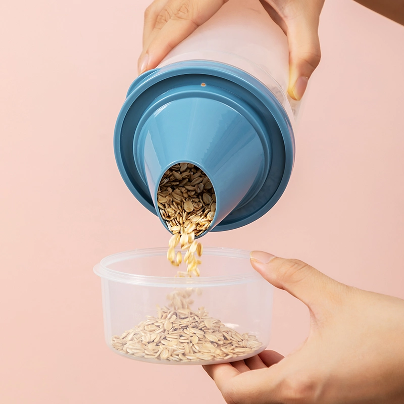 Cereal de arroz hermético Contenedor de alimentos 1L con 1,5 L Jarra de cereales de envases de alimentos el contenedor de almacenamiento establecido