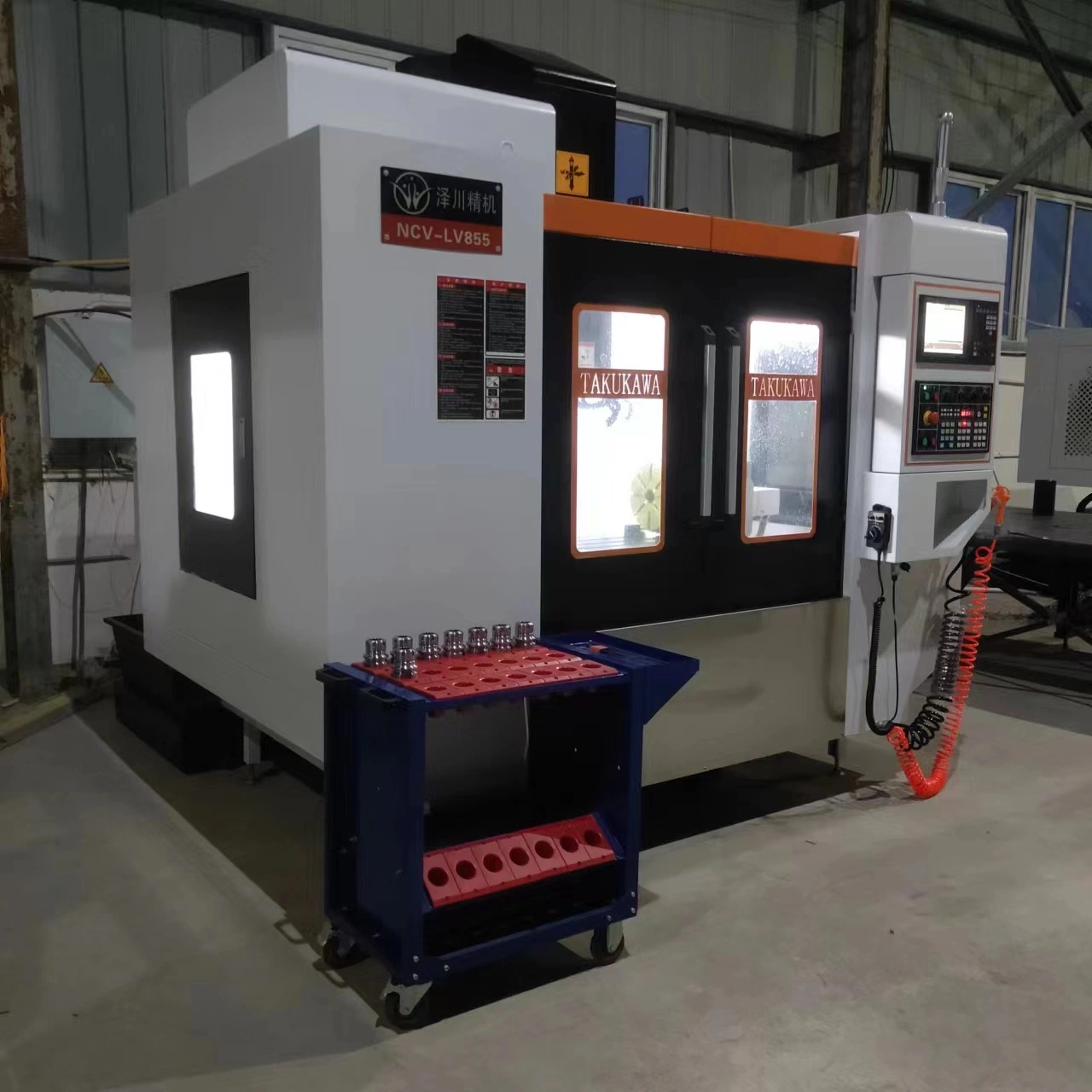 Zechuan LV855 CNC de 3 eixos Centro de usinagem vertical Nova fresagem CNC Máquina Fanuc Mitsubishi CNC Control