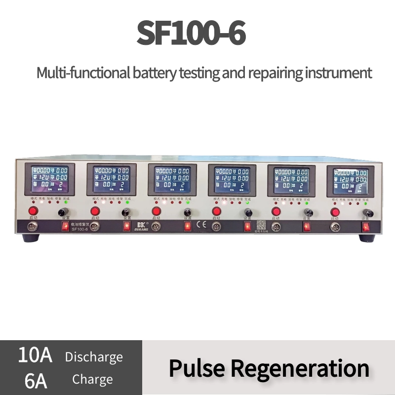 Scooter eléctrico/Bateria Recarregável Lead-Acid Rickshaw ciclo automático de carga e descarga da máquina de ensaios de regeneração Sf100-6