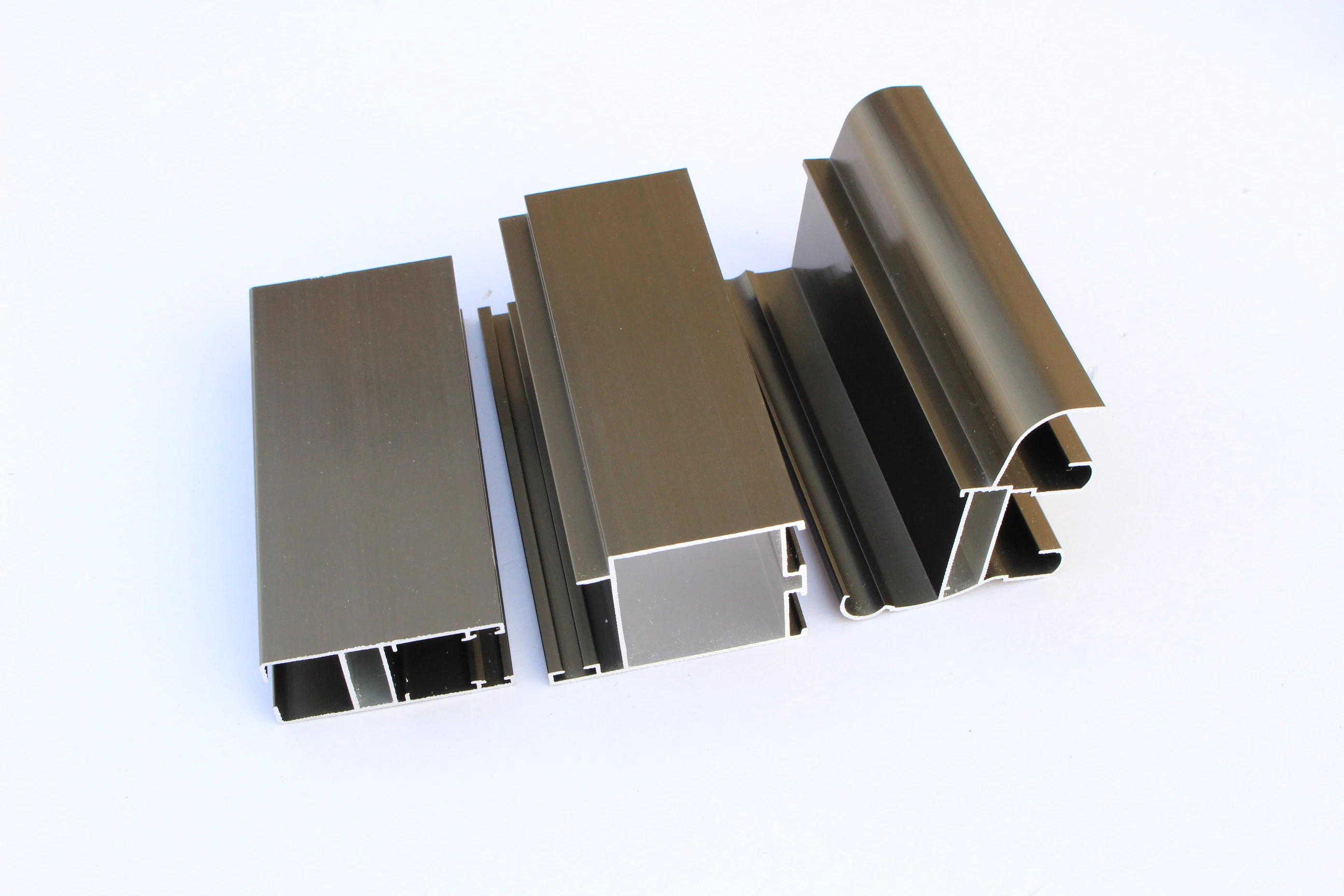 Extruded Champagne Color Aluminium Profile for Construction