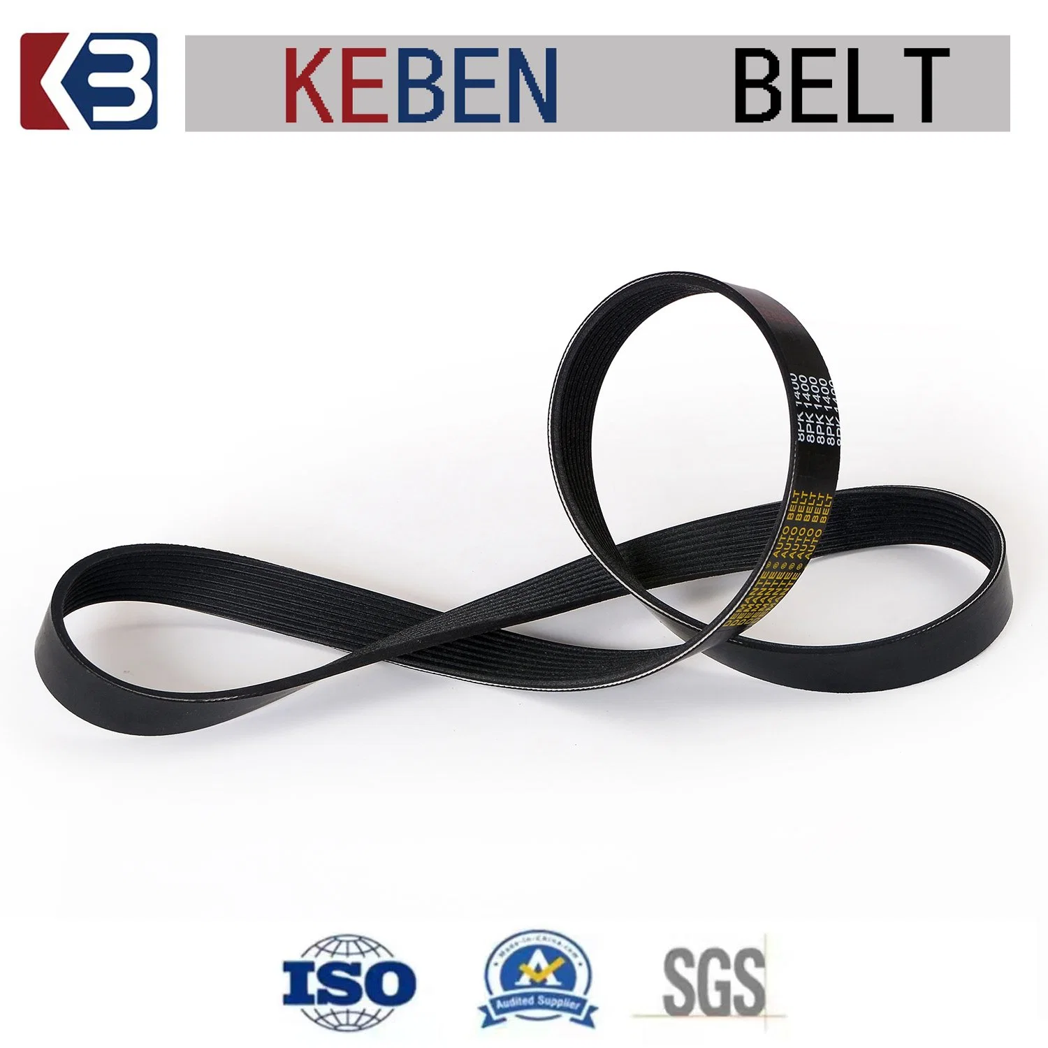 Large Intensity Excellent Conveyor Industry Pk Belt Auto Rubber Drive Belts Multi-Wedge Engine Pk Belts for Machine 9pk 10pk 12pk