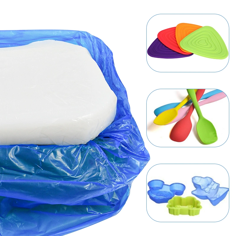Borracha de silicone matéria-prima, composto branco, borracha de silicone para aplicações industriais
