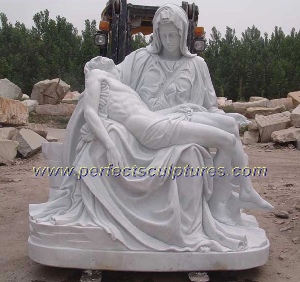 Hand Carved Stone Christ Catholic Statue Marble Religious Church Jesus Sculpture for Garden Home Decorative (SY-X1212)