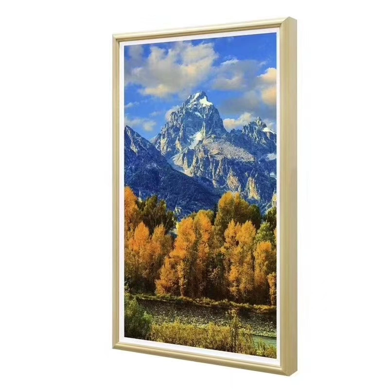 WiFi Frameo Thin Wall Mount Display Kiosk Digital Art إطار صور رقمي بحجم 21.5 بوصة Nft