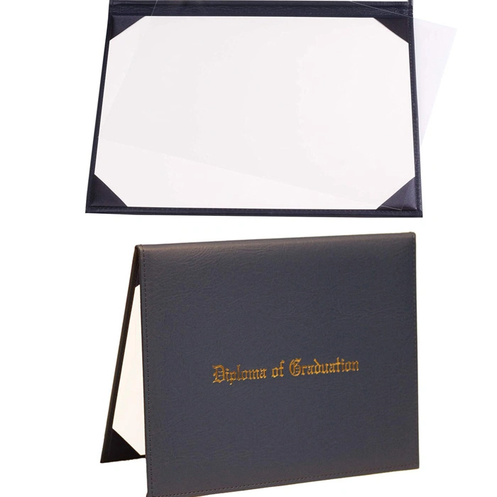 Hardcover Contract Organizer Stylish Credential Holder Premium Certificate Folder Customized Diploma Cover