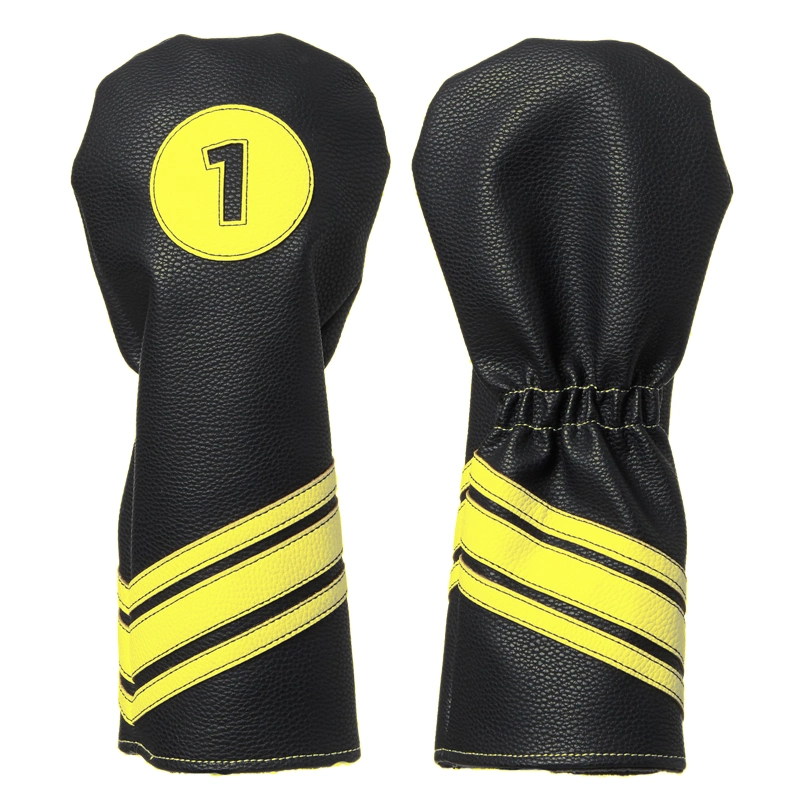 High quality/High cost performance  PU Leather Small Order Wholesale/Supplier Custom Embroidered Logo Cheap Golf Head Covers