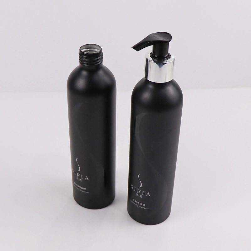 Black Customized Aluminum Lotion Bottle for Skincare/ Cosmetic / Medical Packaging