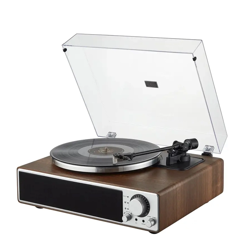 Retro Turntable Vinyl Bluetooth Record Player Fonograma Victrola