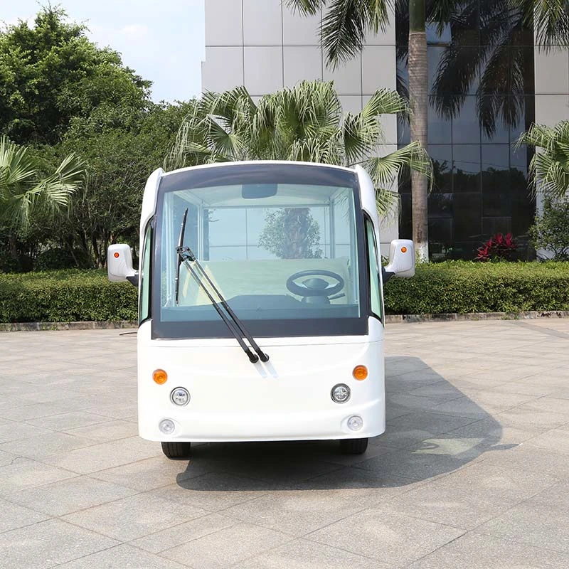 China Factory nuevos Productos 4 Carro de ruedas 14 asientos eléctricos Mini autobús turístico autobús de transporte al por mayor Precio bajo para la ciudad Transporte escolar (DN-14M)