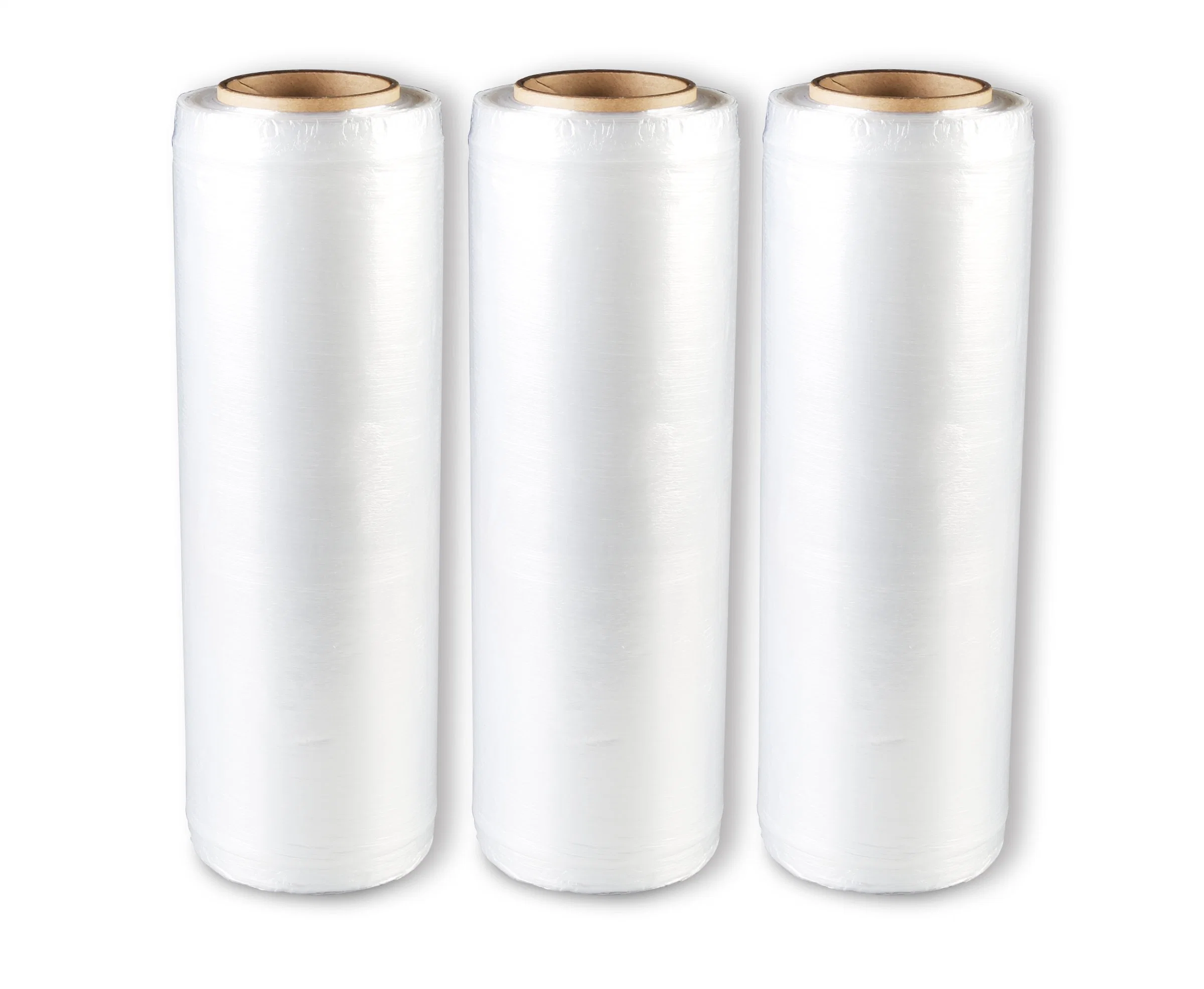LLDPE Wrapping Pallet Transparent Stretch Hood Film Packaging Shrink Film Wrap Roll Hand Clear Stretch Film