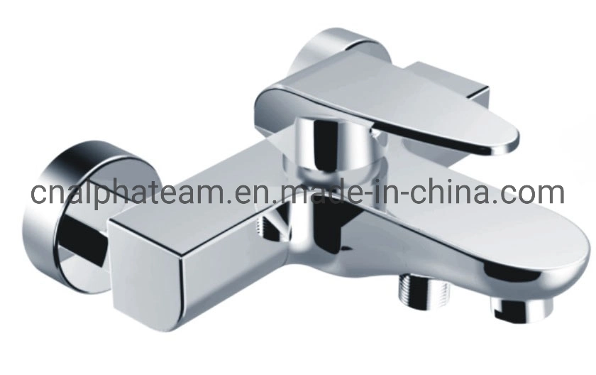 High quality/High cost performance  Square Brass Body Zinc Alloy Handle in-Wall Bathtub Faucet