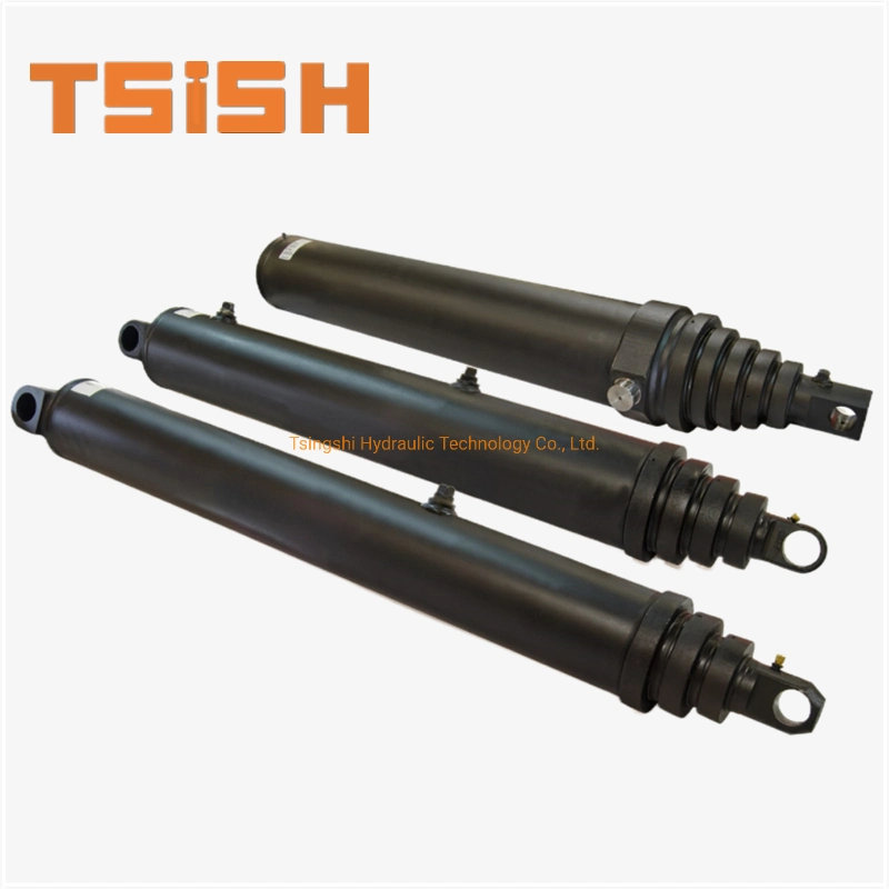 Single Acting Telescopic Small Bore Hydraulic Cylinders for Dump Trailer