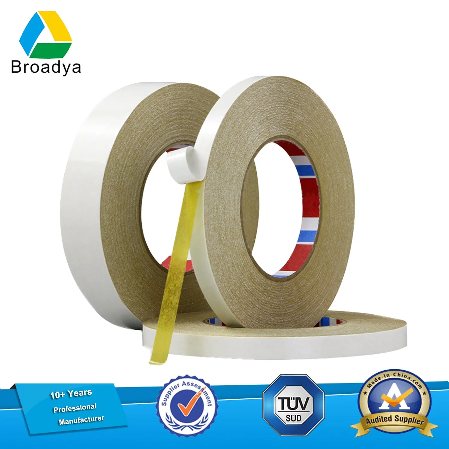 Custom Printing Brand Embroidery Paper Hot Melt Glue Tape