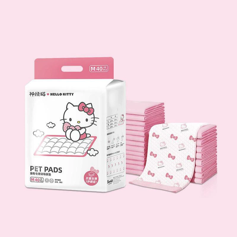 Hello Kitty Joint Pet Diaper Pad Thickening Deodorant Absorbent Pad Cat Diapers Dog Diapers