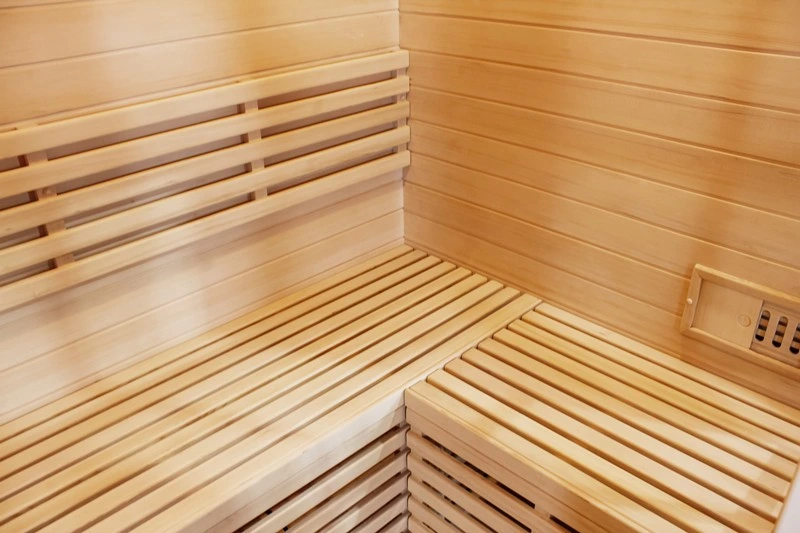 OEM Holz traditionelle Dampf Outdoor Sauna mit wasserdichter Abdeckung
