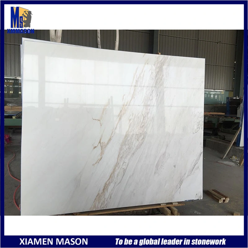 A Grécia produzir Ariston mármore branco laje de pedra de granito ladrilhos para Faixa de bancada de revestimento de paredes exteriores de azulejos do piso