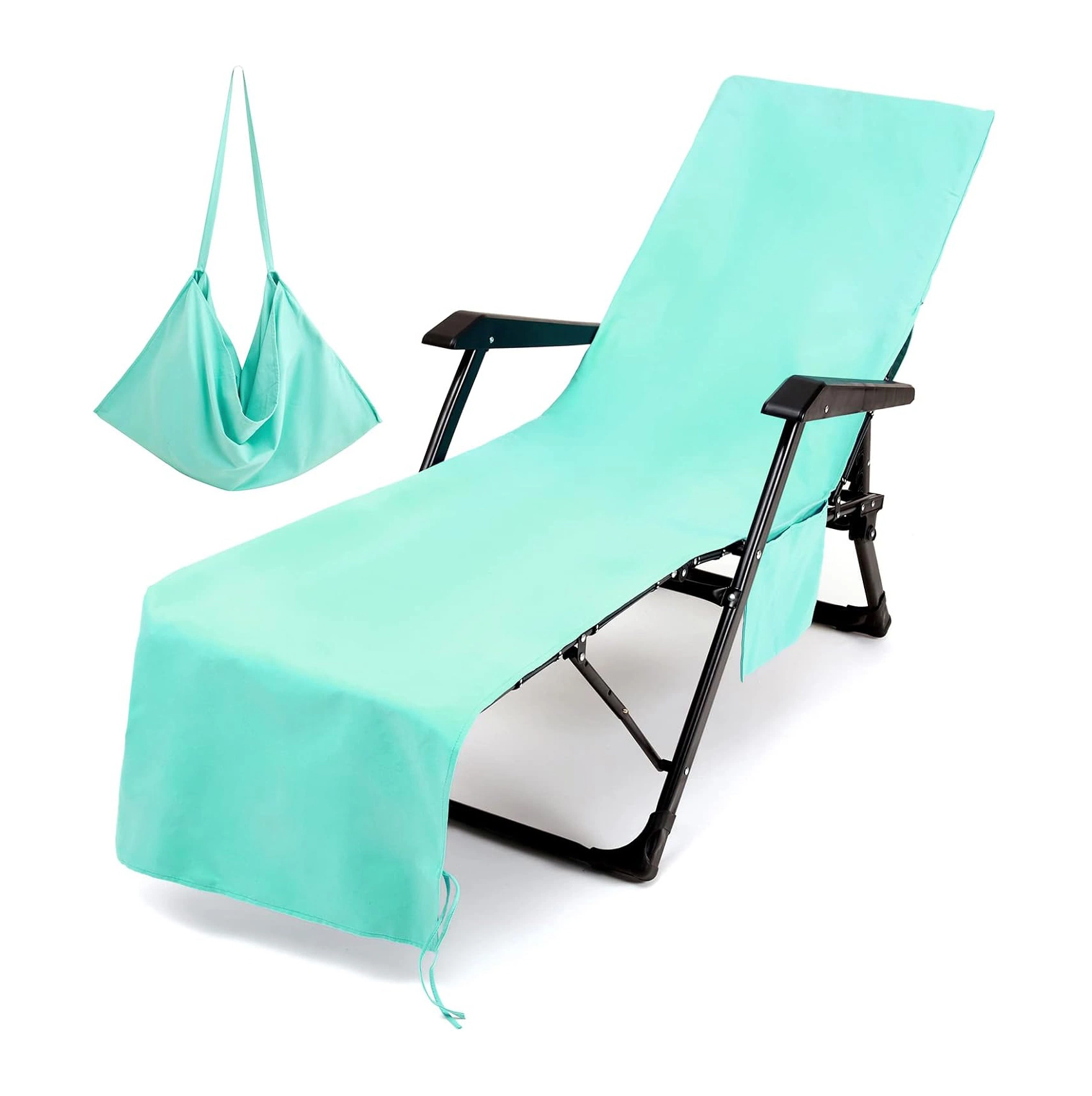 Extra Large Microfiber Lounge Chair Cover Covers for Sun with Pockets