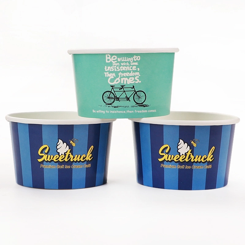 Custom Printing Ice Cream Maker Model Replacement Tub Bucket Paper Cup