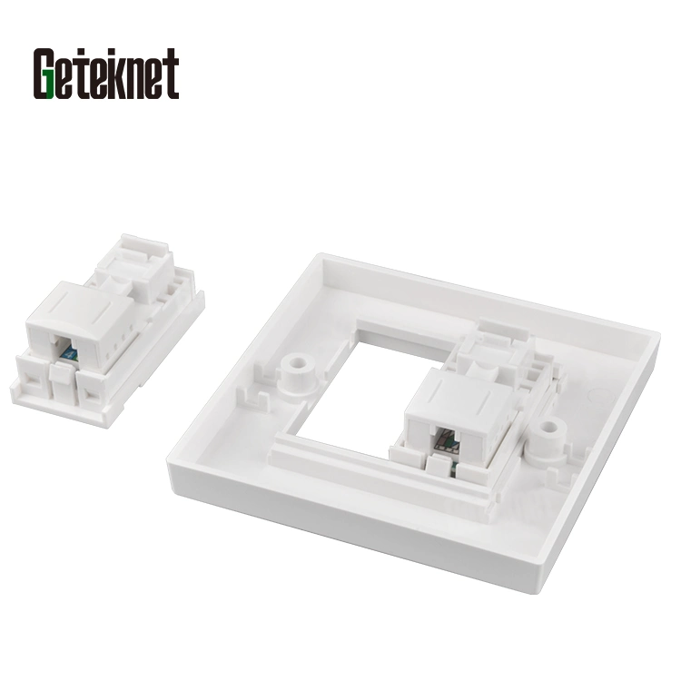 Gcabling 1port 2port RJ45 86X86mm Wall Plate Socketdata Faceplate Outlet Keystone Jack UK Wall Plate