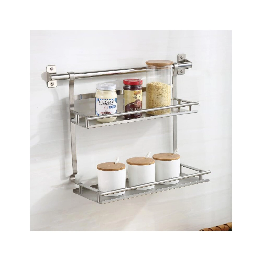 Kitchen Stainless Steel Kitchen Rack Wall Hanging Supplies Storage Rack Hanging Five-Piece Kitchen Pendant Combination