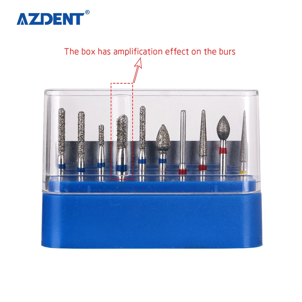 Azdent Dental Diamond Bur Fg Crown Preparation Anterior Teeth Kit