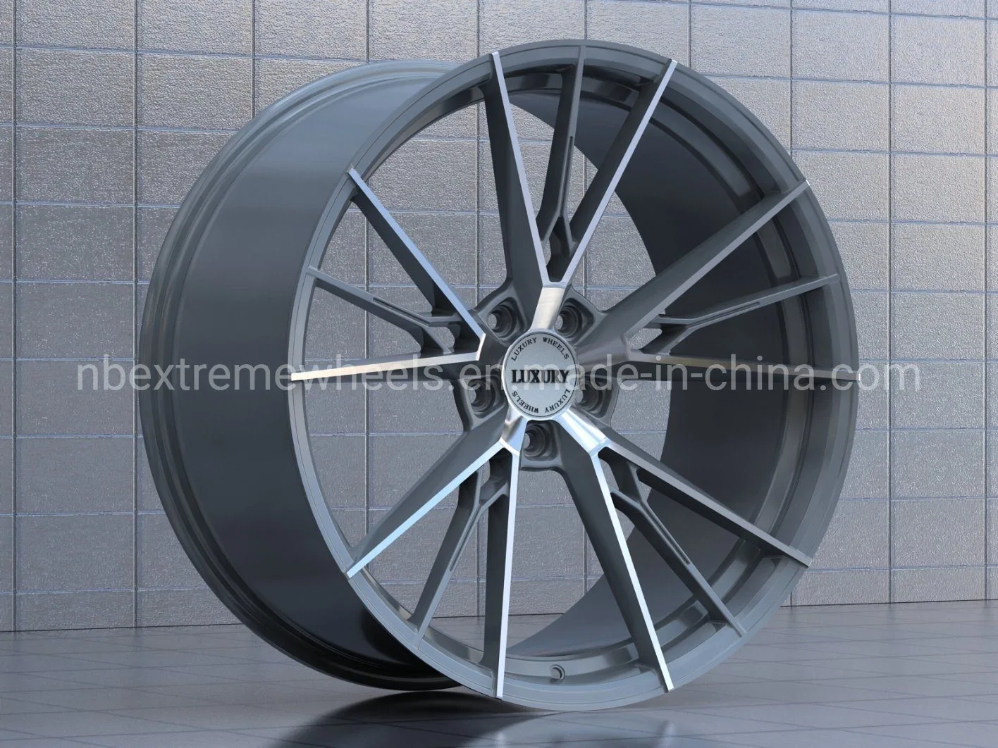 Hot Sale Gloss Black Machined Aluminum Famous Brand Auto Parts Wholesale Rims