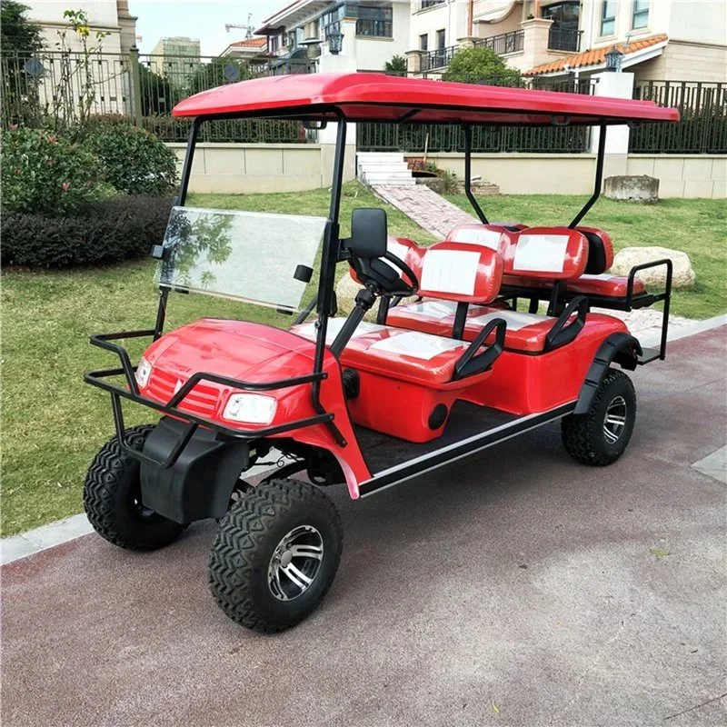 Elevadores eléctricos de carrinhos de golfe 48V 4Kw Veículos Eléctricos carrinhos de golfe para adultos 4 Seat