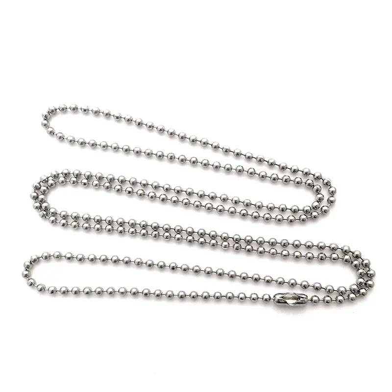 Stainless Steel Metal Ball Chain Necklace Bead Chain Roll