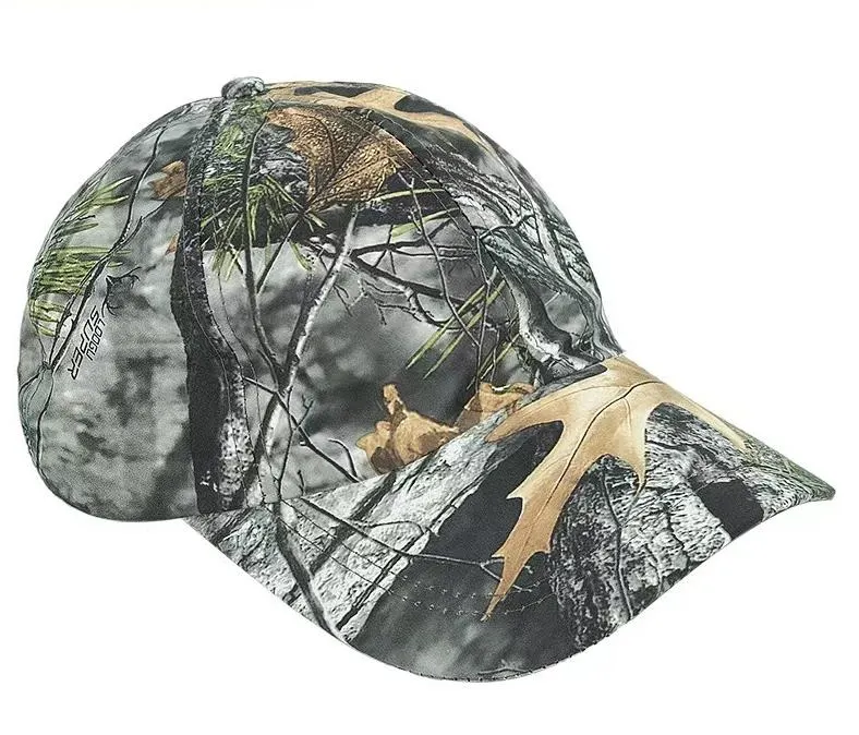 Bionic Outdoor Leaf Baseball Cap Hunting Tactics Camouflage Cap Duck Cap Sun Hat Visor