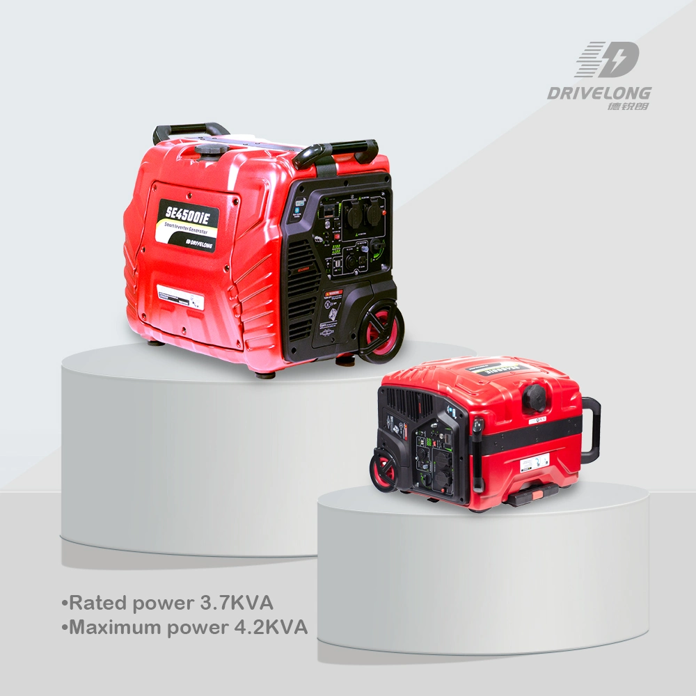 OEM 3kw 4kw AC DC 12V Output 120V/220V Silent Gasoline Digital Inverter Generator with Gen-Mate Control