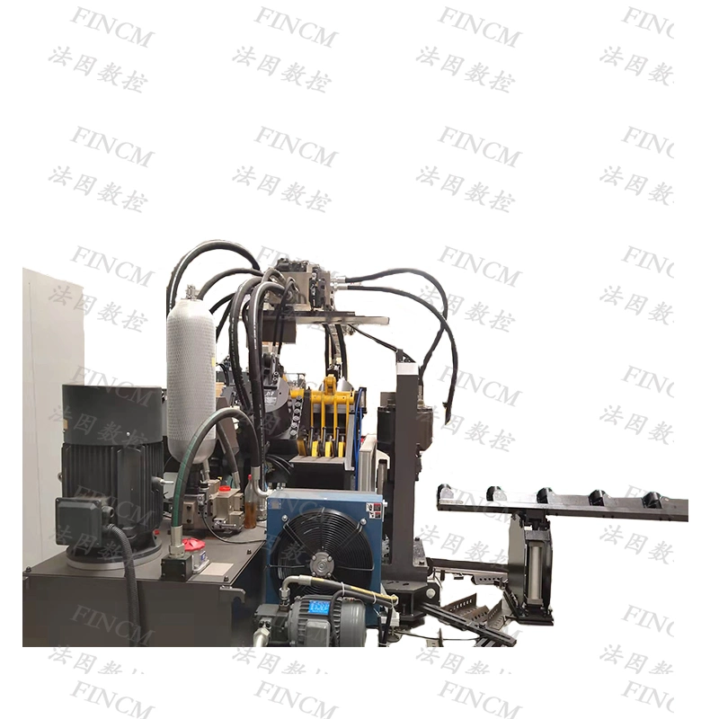 FINCM CNC línea de ángulo hidráulico Punching máquina de marcado de la audiencia para Fabricación de torres