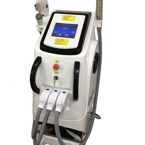 Produkte 3 in 1 Opt IPL RF ND YAG Permanent Laser Haarentfernung und Hautverjüngung Maschine Beauty Machine