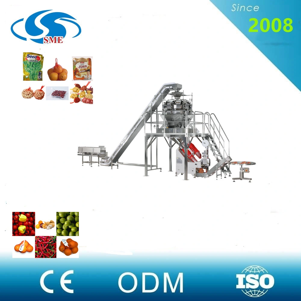 Fresh Fruit &amp; Vegetables, Including Orange, Lemon, Pepper, Potato, Onion, Garlic, Carrot Mesh Bag Clipping Machine