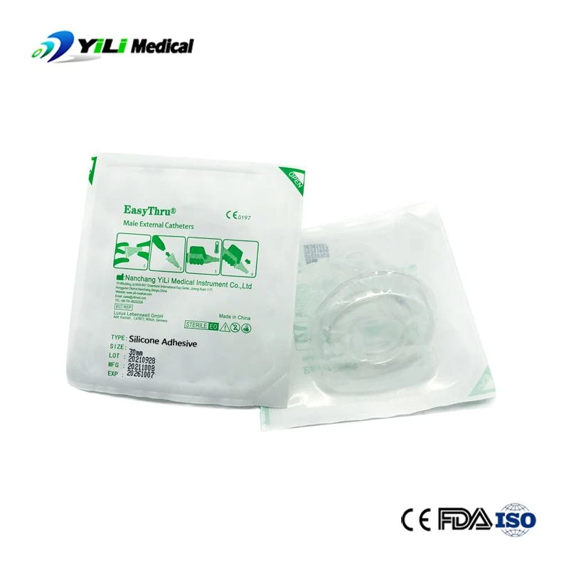 Medical Equipment 100% Silicone Male Self-Adhesive External Catheter