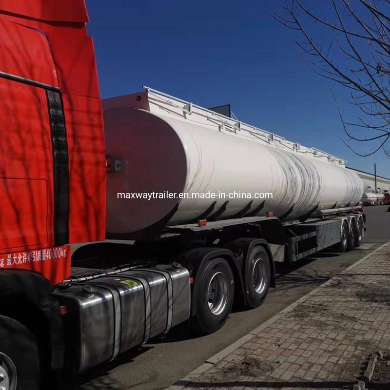 Maxway Fuel Transportation 45000 to 50000 Liter Stainless Steel Tank Trailer