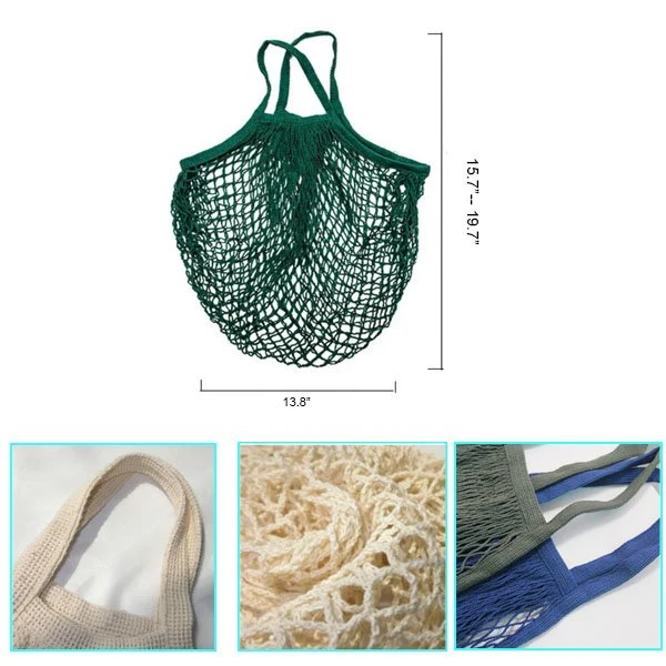 Ecology Reusable Cotton Mesh Grocery Bags Cotton String Bags Net Shopping Bags Mesh Bags