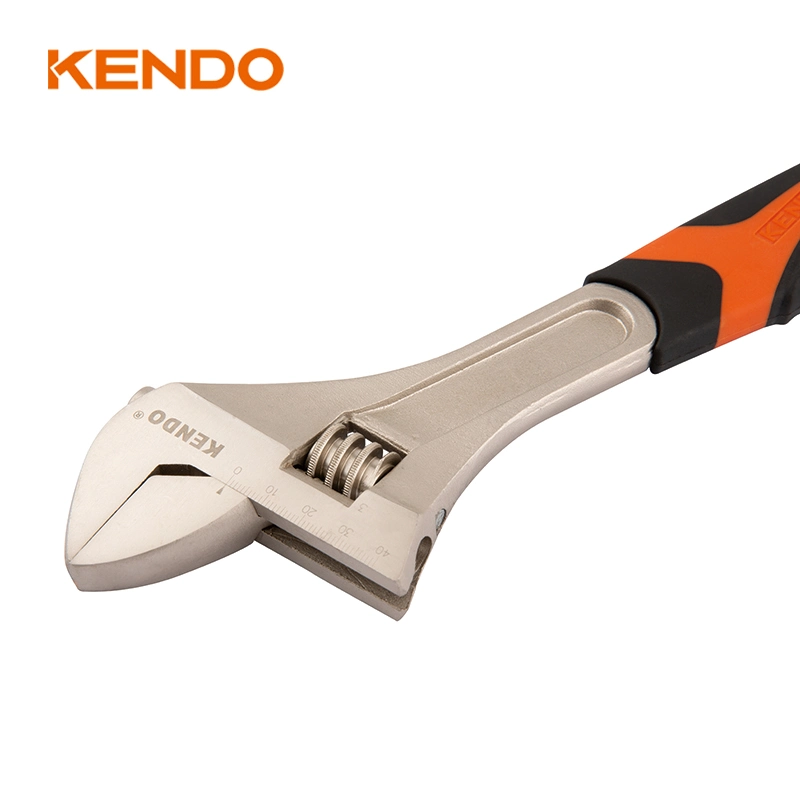 Kendo 12-Zoll Carbon Steel Bi-Material Griff Verstellbarer Schlüssel