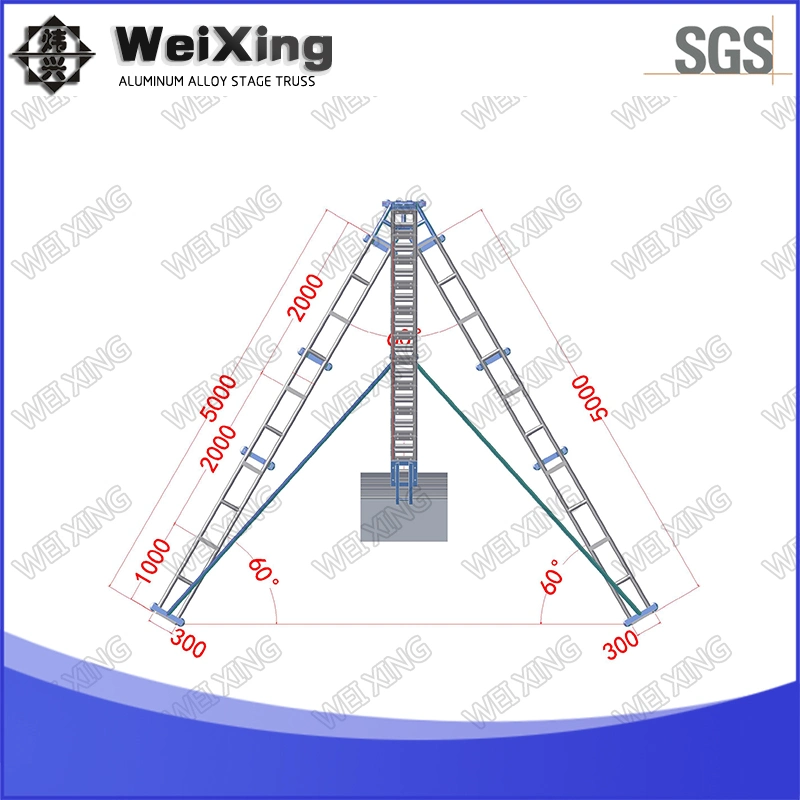 5X5X10m, Aluminium Concert Line Array Lautsprecher Beleuchtung Lift Stage Dach Truss für Struktur und hängende Schicht Truss